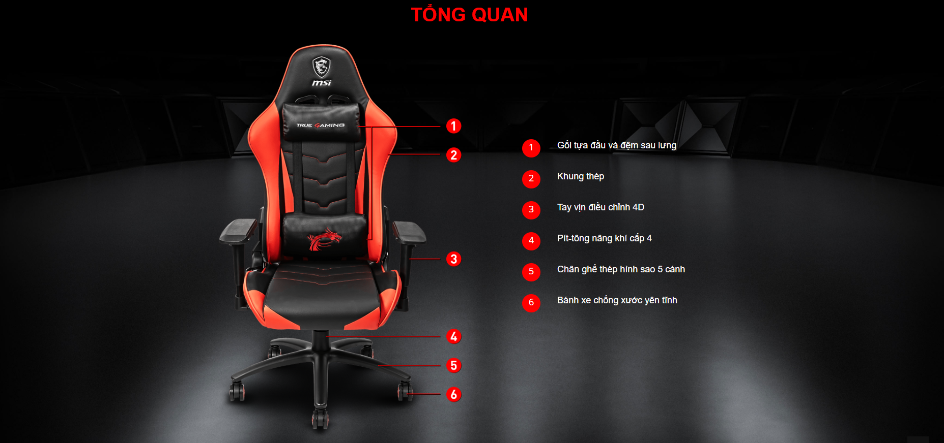 Tổng quan về Ghế Game MSI MAG CH120